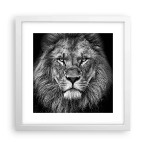 Plakát v bílém rámu - V korunovačním oděvu - 30x30 cm