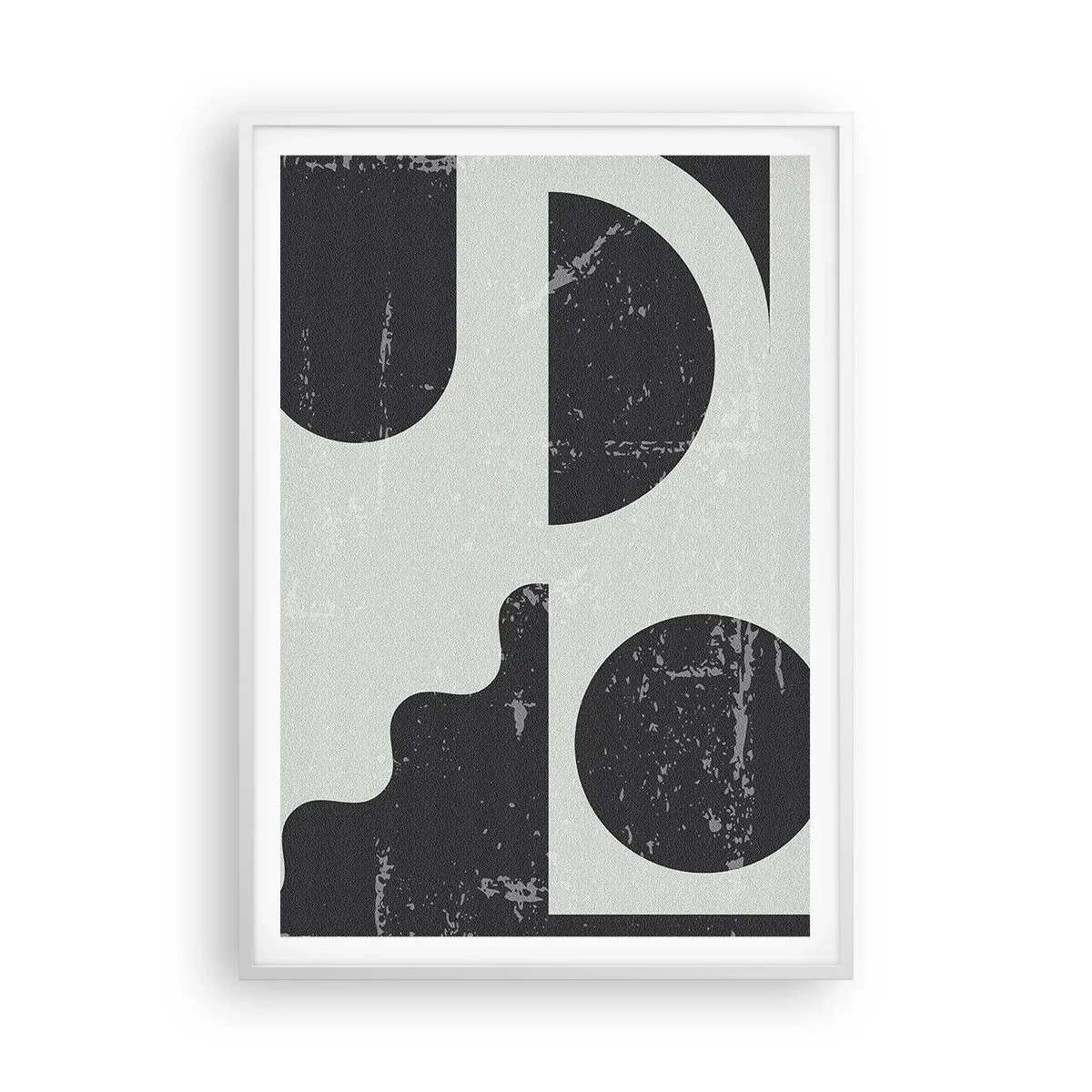 Plakát v bílém rámu - Kompozice nad a pod - 70x100 cm