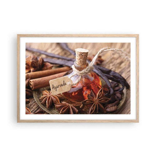 Plakát v rámu světlý dub - K jednotě těla a ducha - 70x50 cm