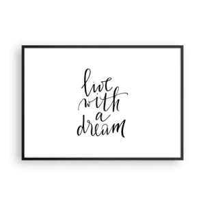 Plakát v černém rámu - Of course - 100x70 cm