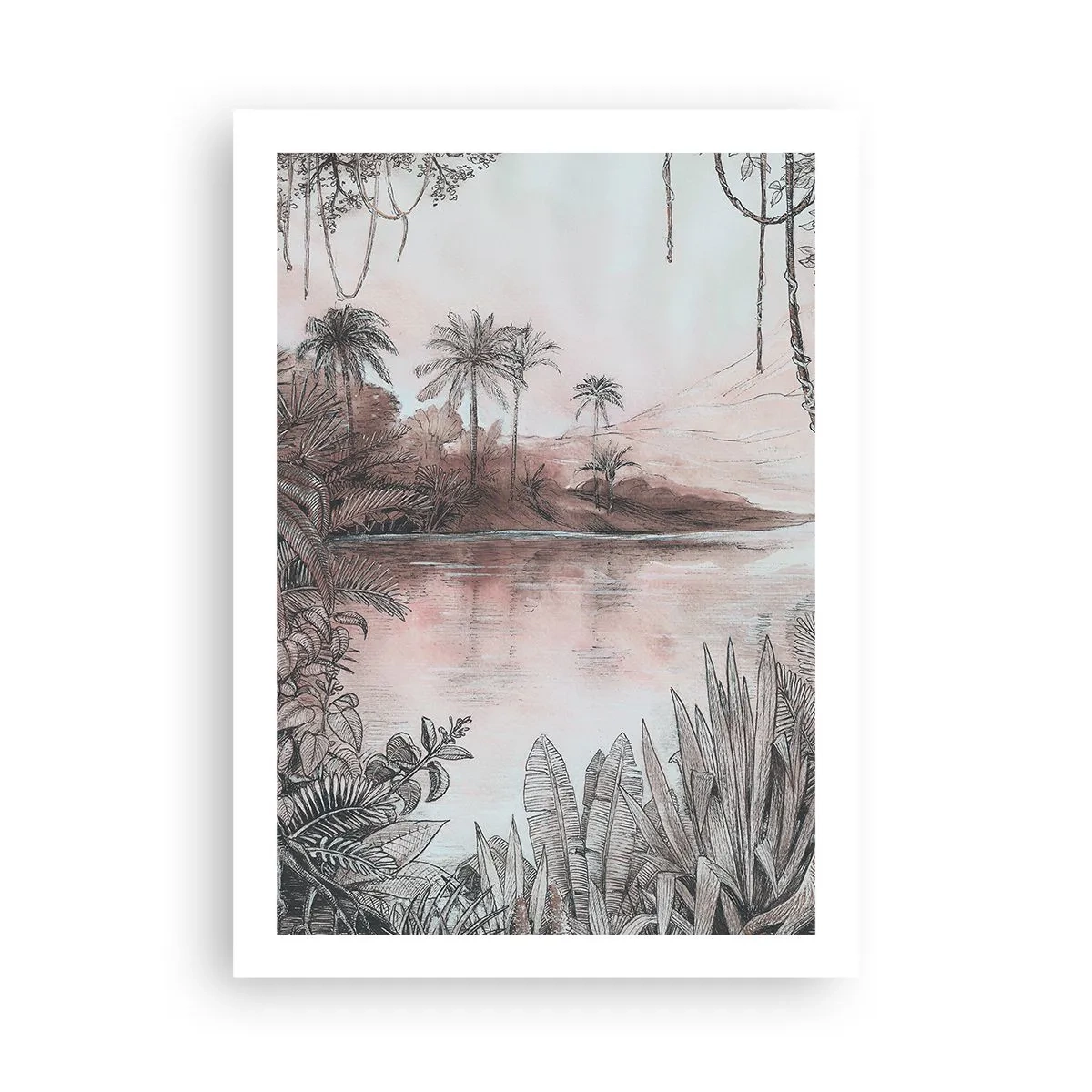 Plakát - Deník cestovatele z 19. století - 50x70 cm