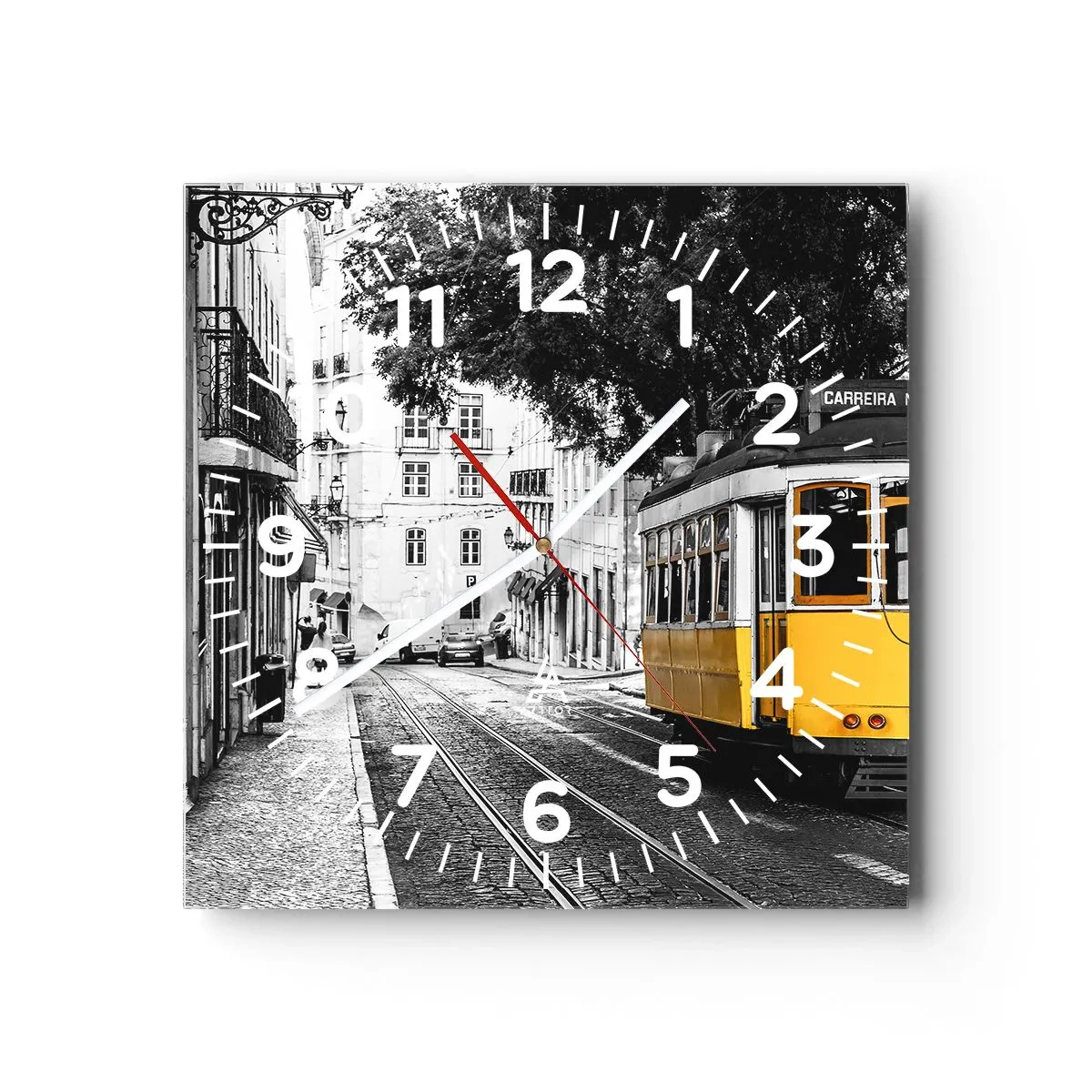 Nástěnné hodiny - Fado v pozadí - 40x40 cm