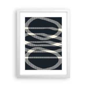 Plakát v bílém rámu - Pokus o prolomení temnoty - 30x40 cm