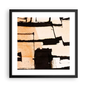 Plakát v černém rámu - Avšak pořádek - 40x40 cm