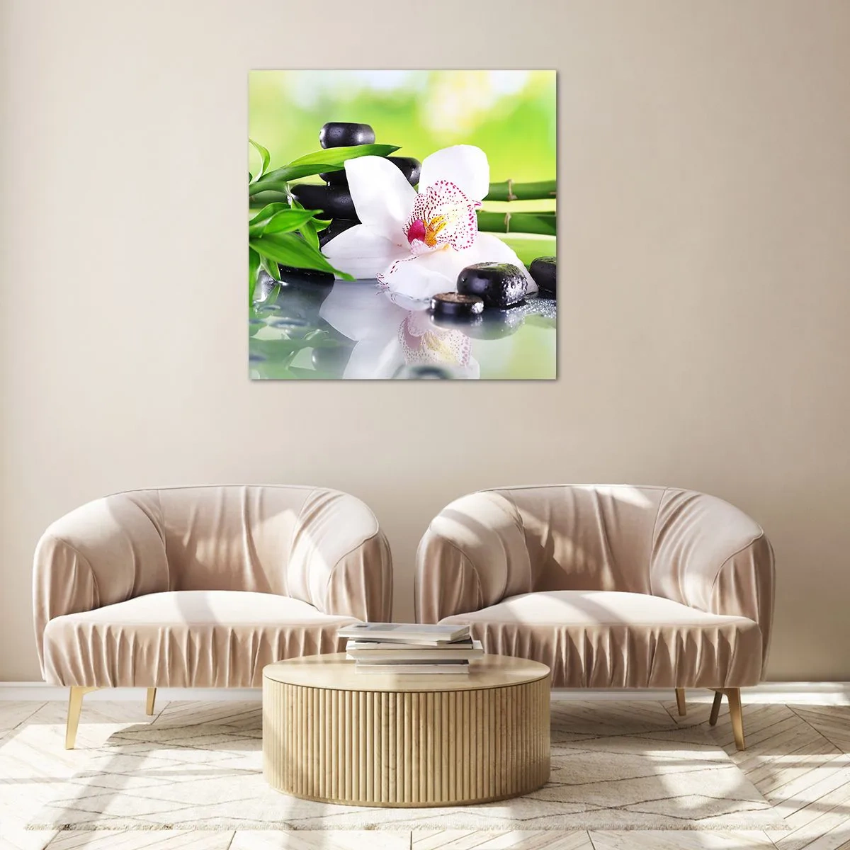 Obraz na skle - Chladná svěžest - 50x50 cm