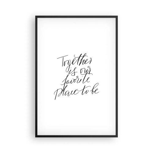 Plakát v černém rámu - Cítíte to také? - 61x91 cm