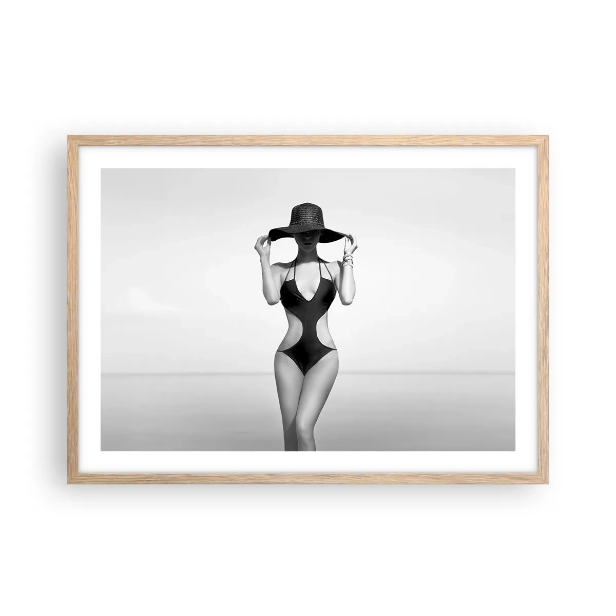 Plakát v rámu světlý dub - Jmenuji se: Elegance - 70x50 cm