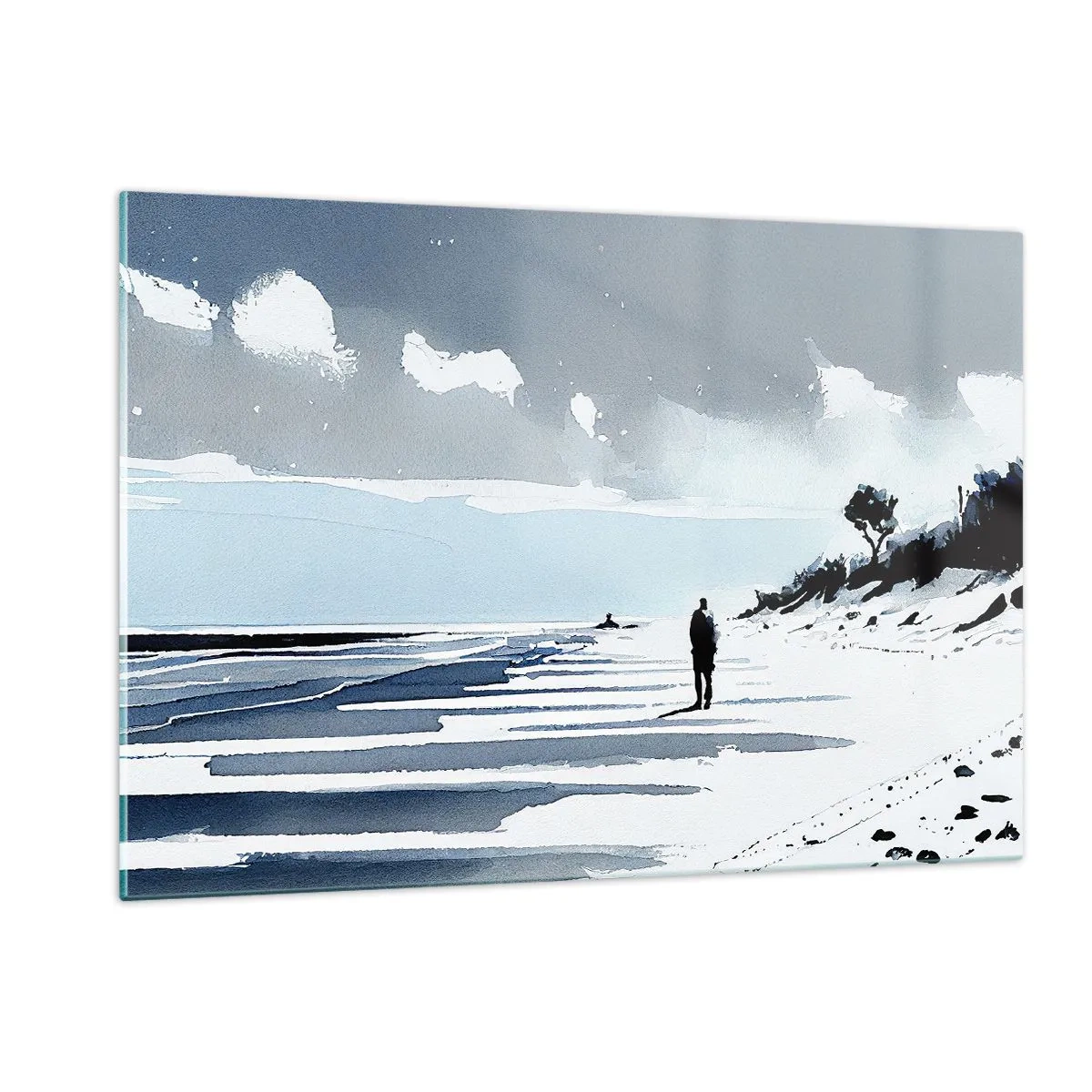 Obraz na skle - O samotě - 120x80 cm