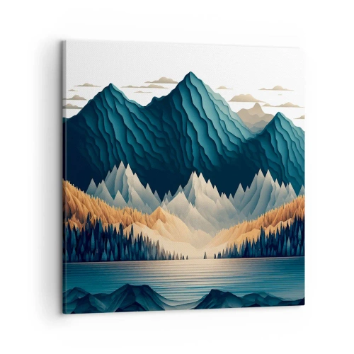 Obraz na plátně - Dokonalá horská krajina - 50x50 cm