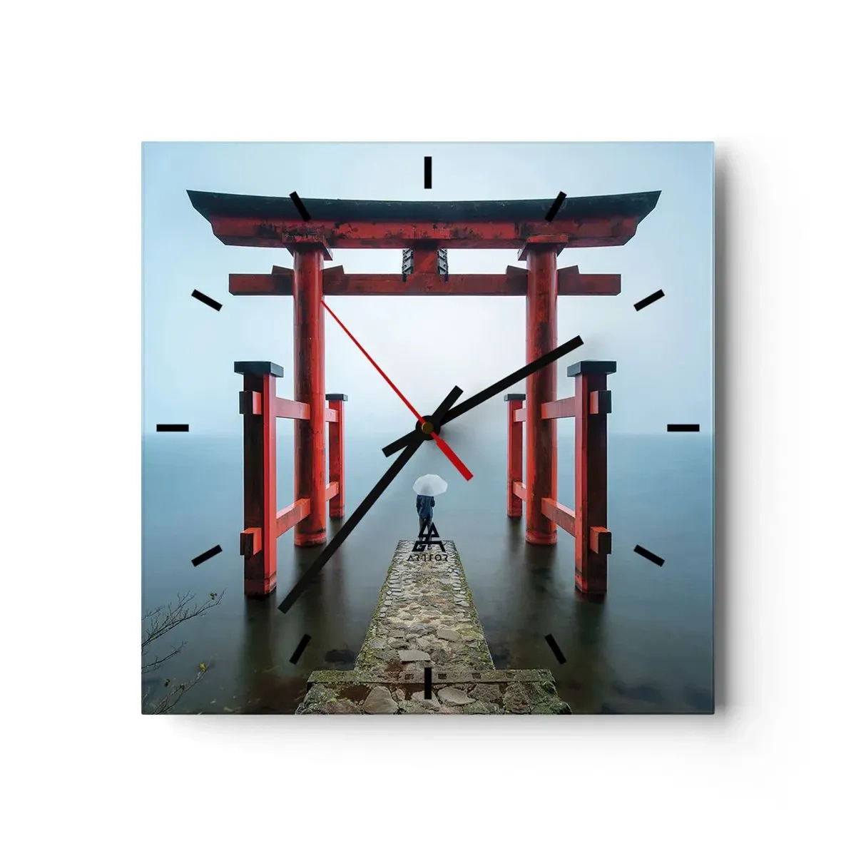 Nástěnné hodiny - Japonské zamyšlení - 30x30 cm