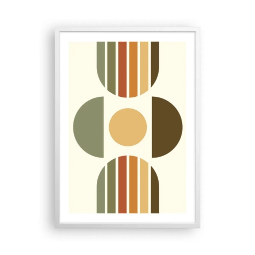 Plakát v bílém rámu - V barvách země - 50x70 cm