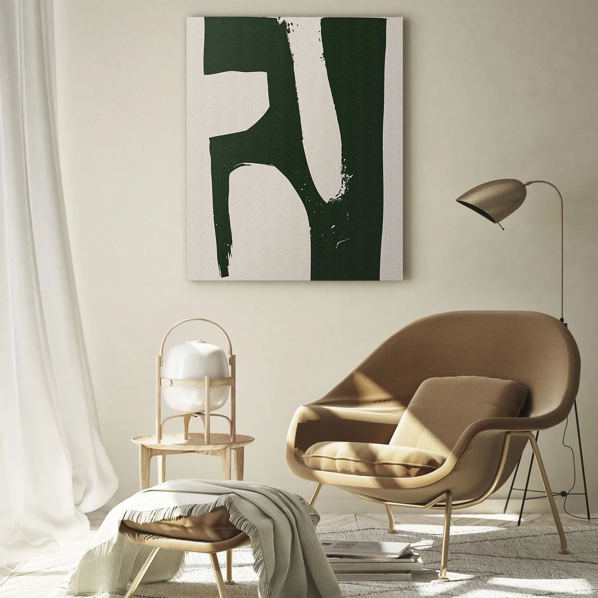 Obraz na skle - Zálivy v bílem - 70x100 cm