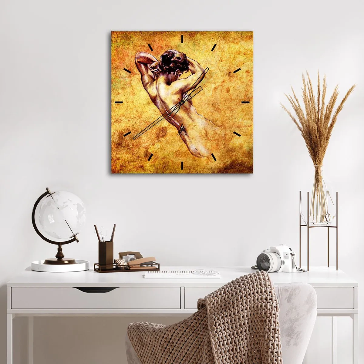 Nástěnné hodiny - Odhalené, ale stále tajemství - 30x30 cm