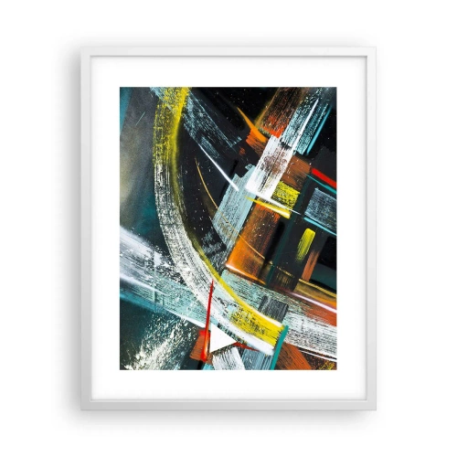 Plakát v bílém rámu - Energie pohybu - 40x50 cm