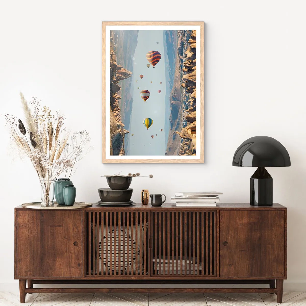 Plakát v rámu světlý dub - Zde je možné vše - 50x70 cm