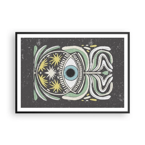 Plakát v černém rámu - Kmenové rituály - 100x70 cm