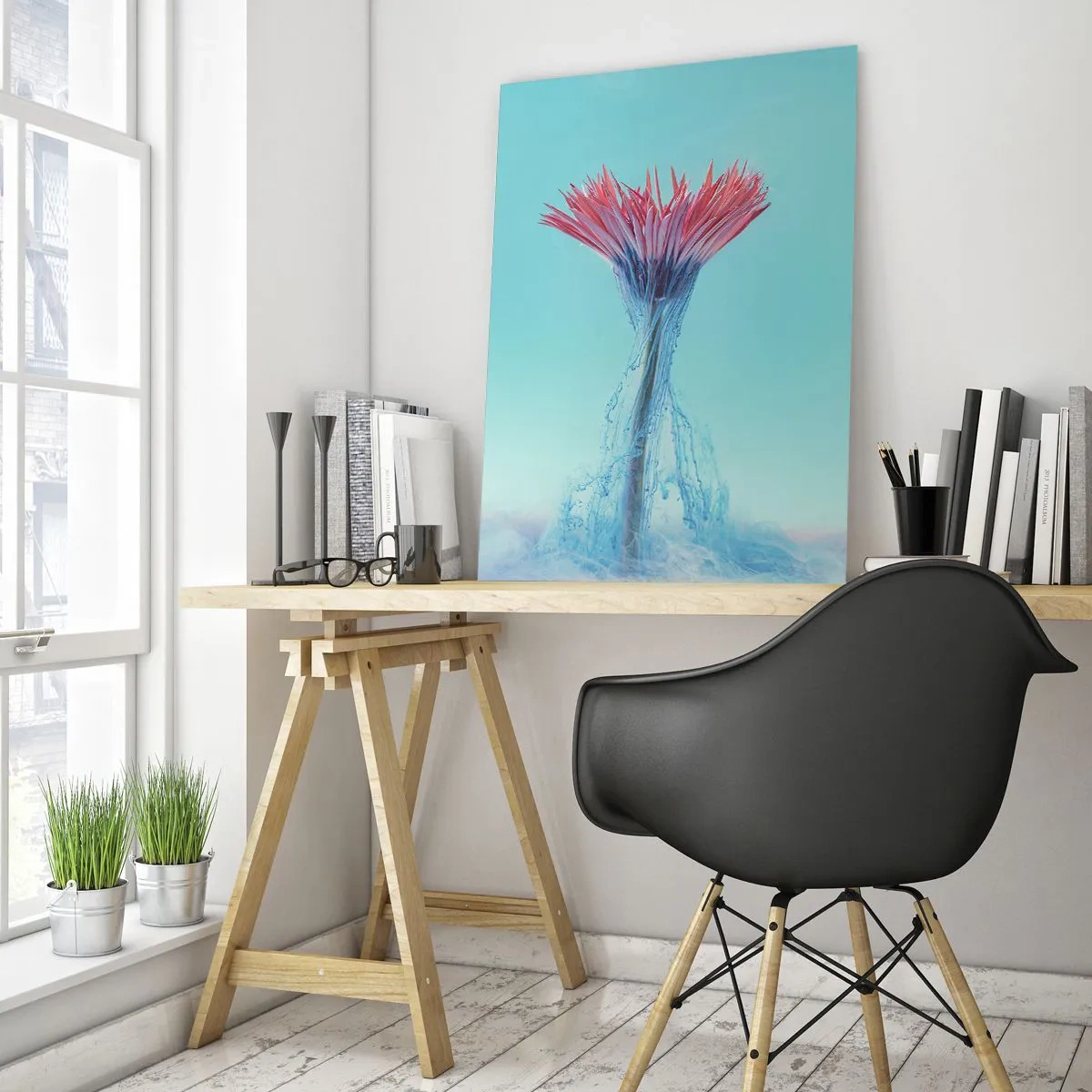 Obraz na skle - V osvěžujícím objetí - 50x70 cm