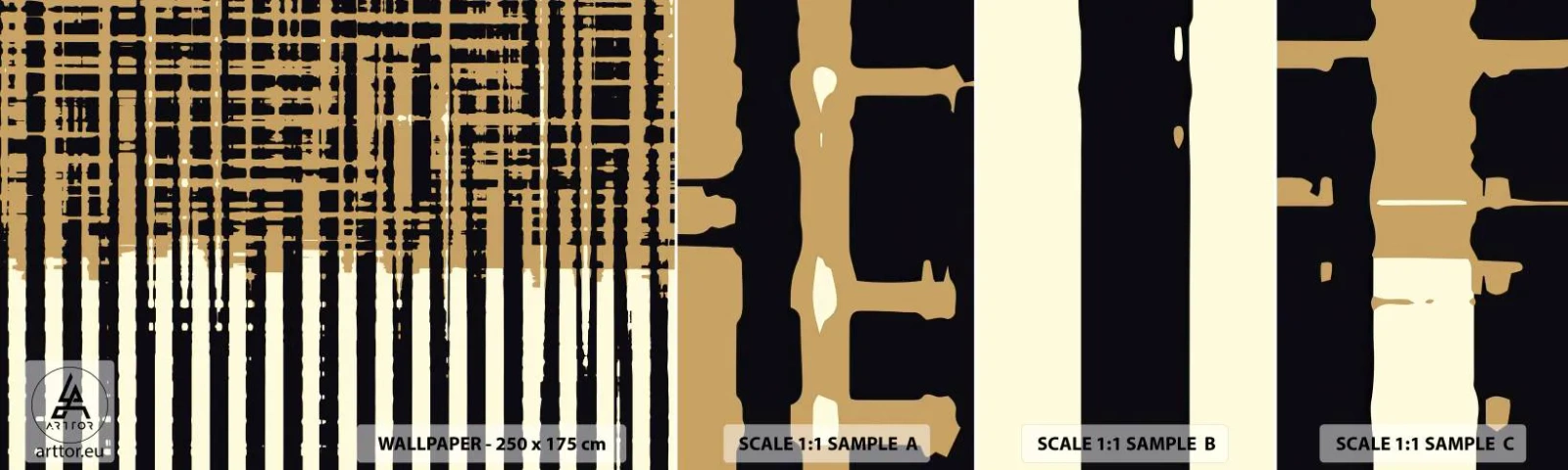 Vzor Fototapety Samolepicí Deluxe Sticker - Architektonická abstrakce - Abstrakce, Kus, Čáry - 100x30 cm