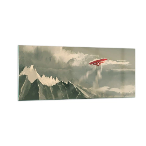 Obraz na skle - Nebojácný průkopník - 100x40 cm