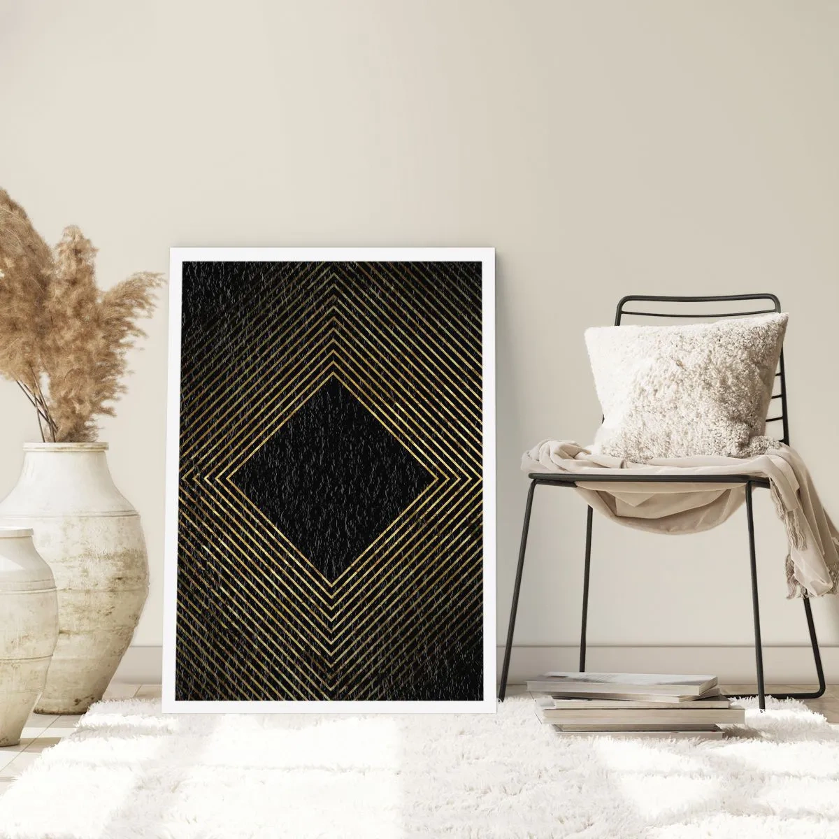 Plakát - Geometrie ve stylu glamour - 30x40 cm