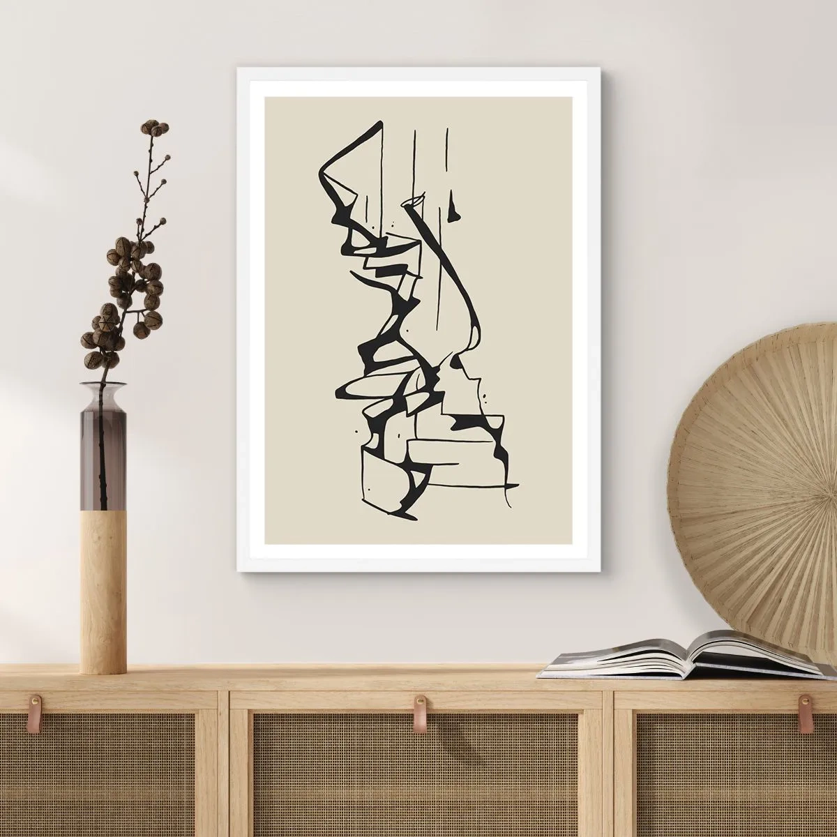 Plakát v bílém rámu - Možná krajina - 40x50 cm