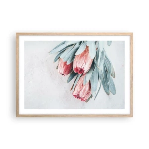Plakát v rámu světlý dub - Zahanbené svou vlastní krásou - 70x50 cm