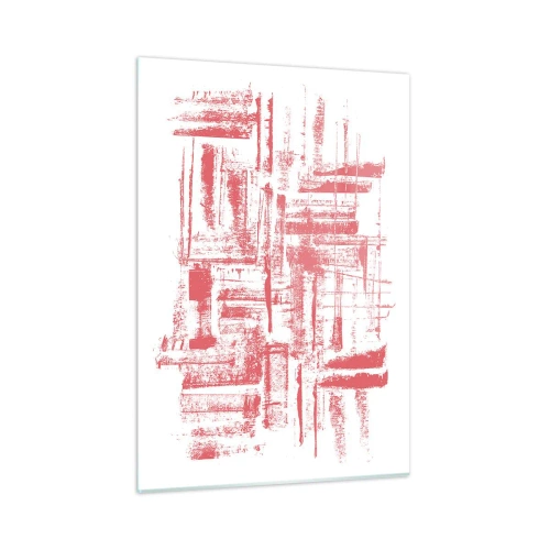 Obraz na skle - Červené město - 50x70 cm