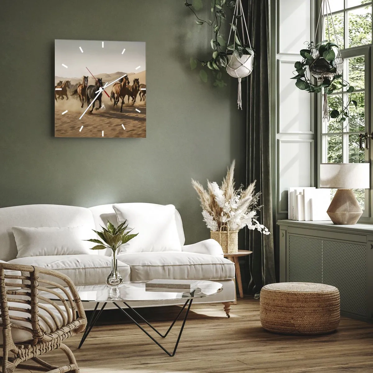 Nástěnné hodiny - Volné jako vítr - 30x30 cm