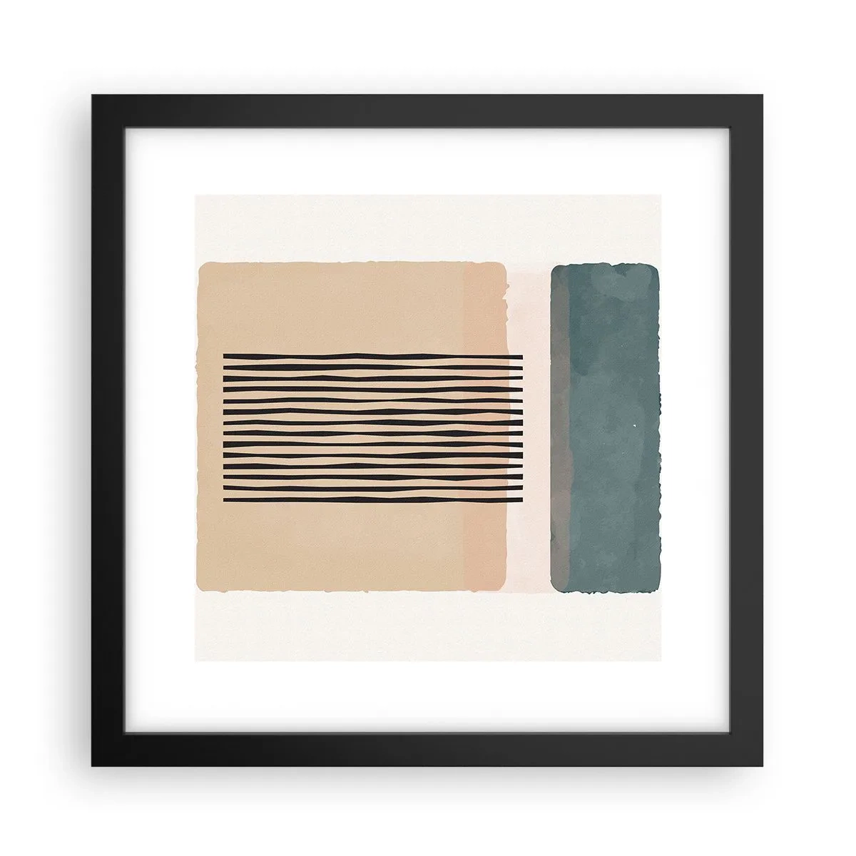Plakát v černém rámu - Všechno v pořádku - 30x30 cm