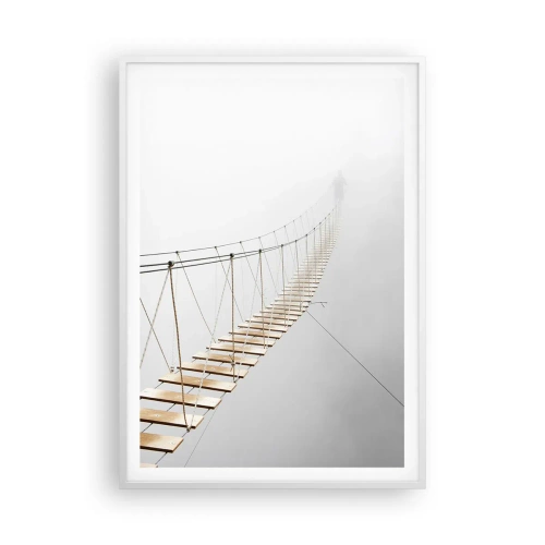 Plakát v bílém rámu - Kam vás zavede? - 70x100 cm