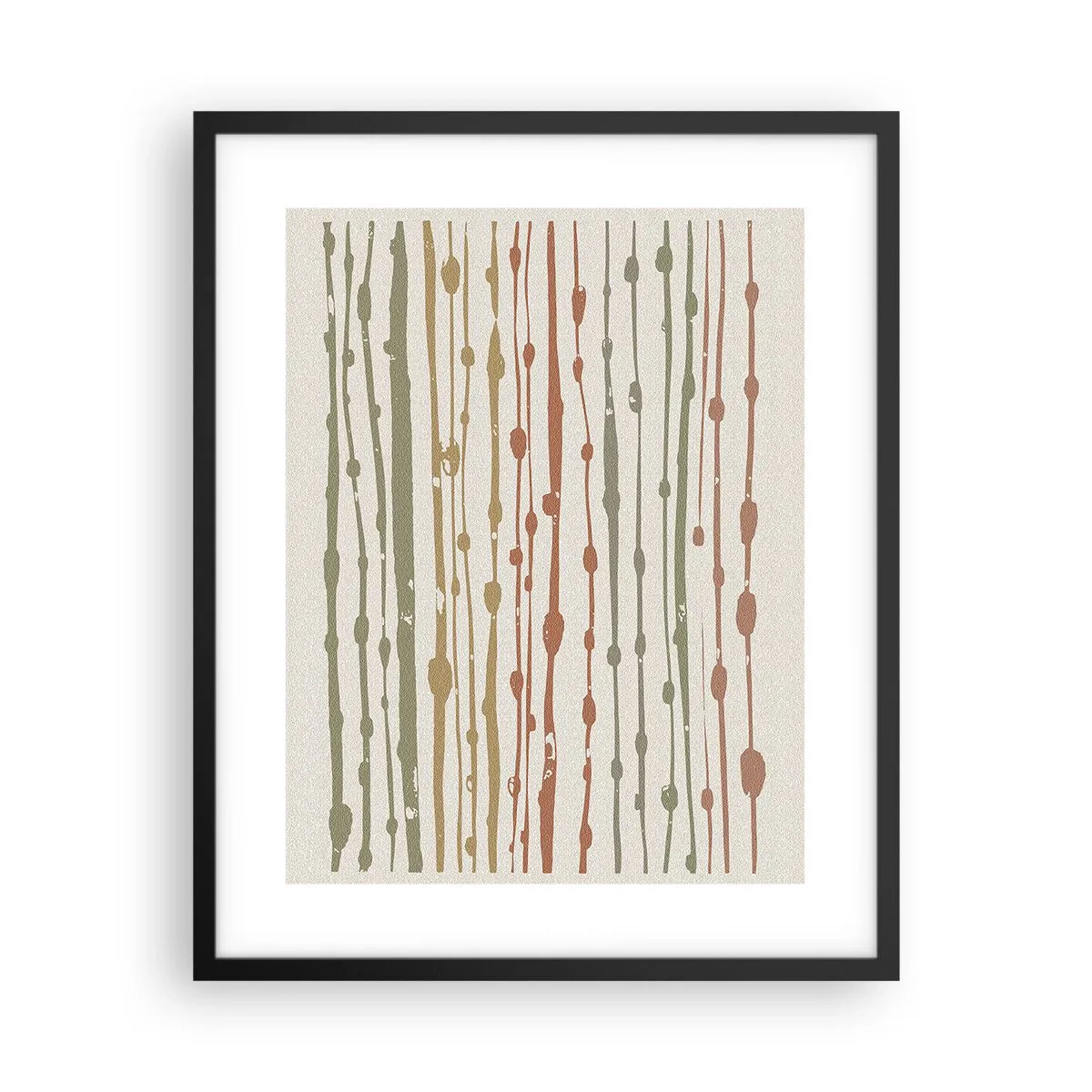 Plakát v černém rámu - Hudební záznam barev - 40x50 cm