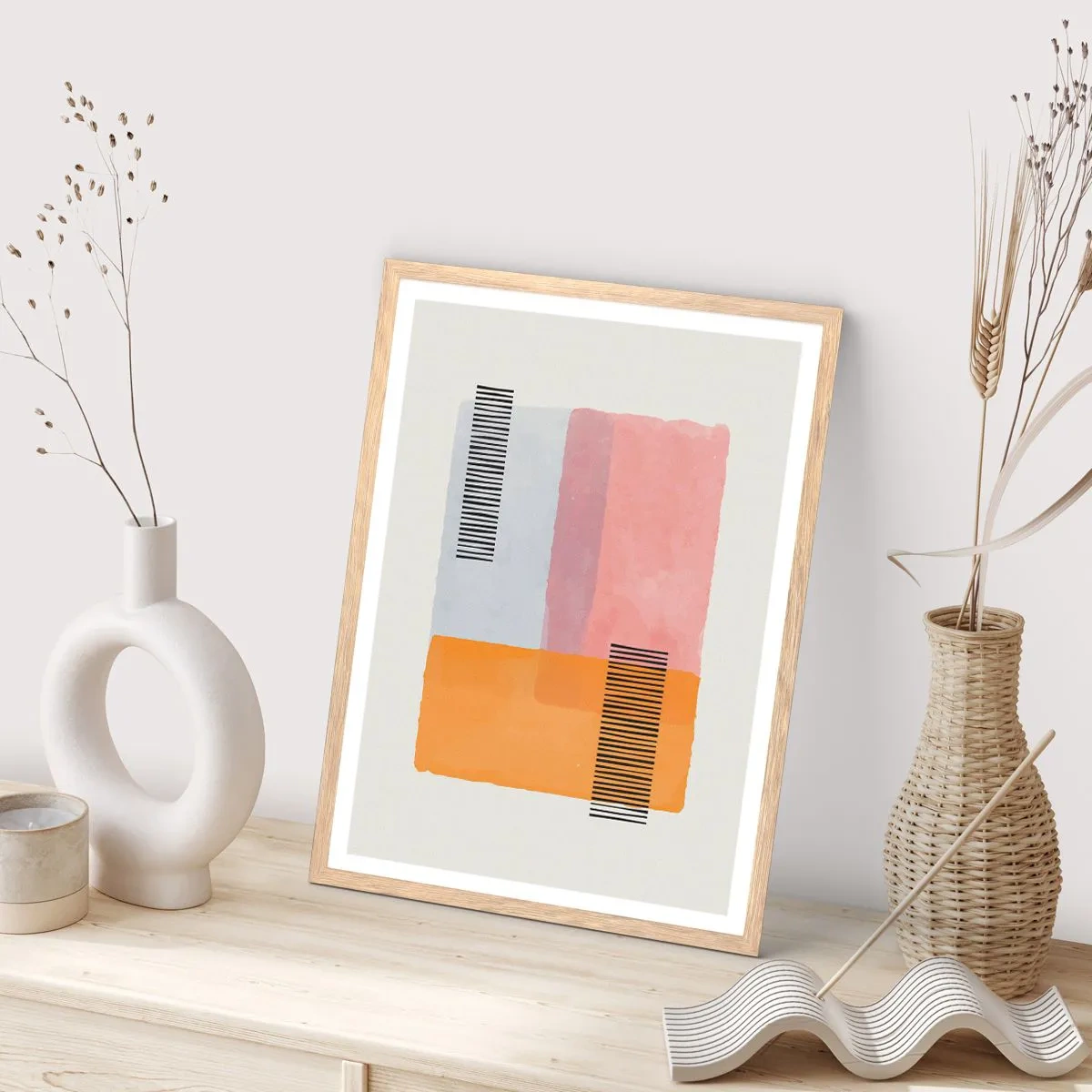 Plakát v rámu světlý dub - Z rohu do rohu - 61x91 cm