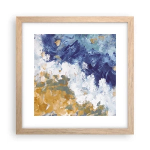 Plakát v rámu světlý dub - Tanec živlů - 30x30 cm