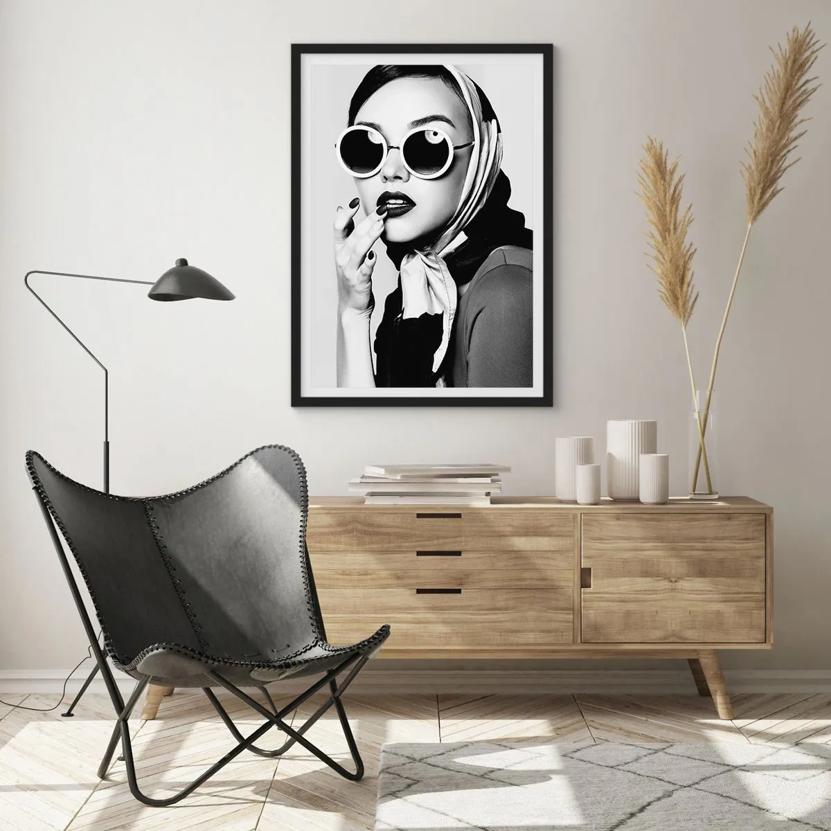Plakát v černém rámu - Pozdravy z 60. let - 70x100 cm