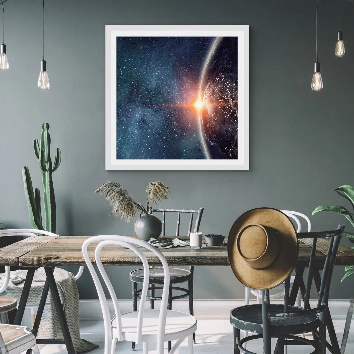 Plakát v bílém rámu - V nové perspektivě - 40x40 cm