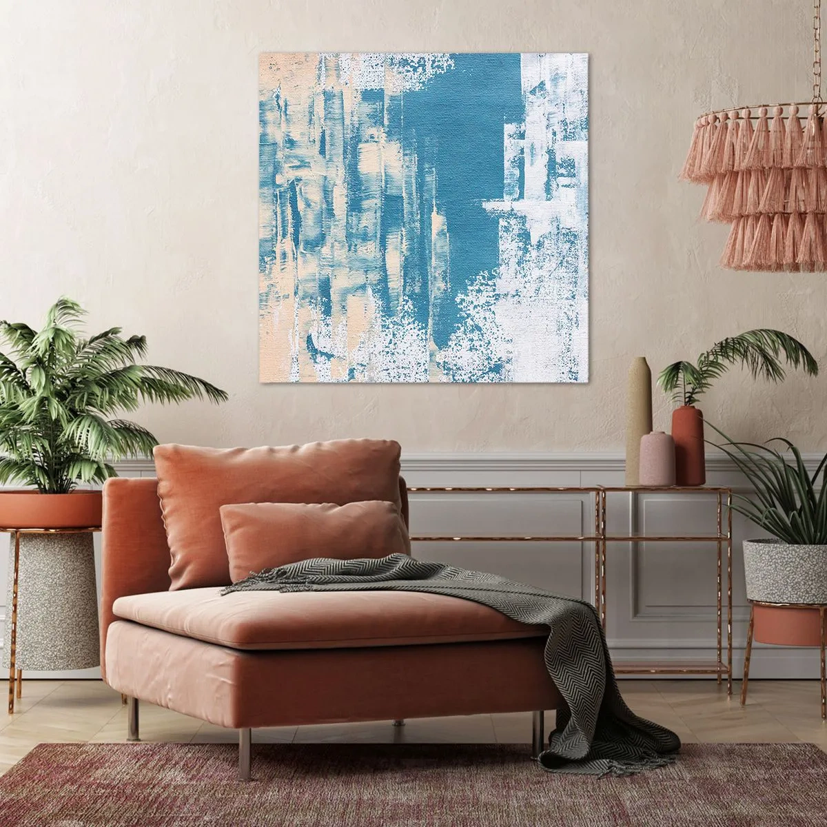 Obraz na plátně - Přes rampouch - 40x40 cm