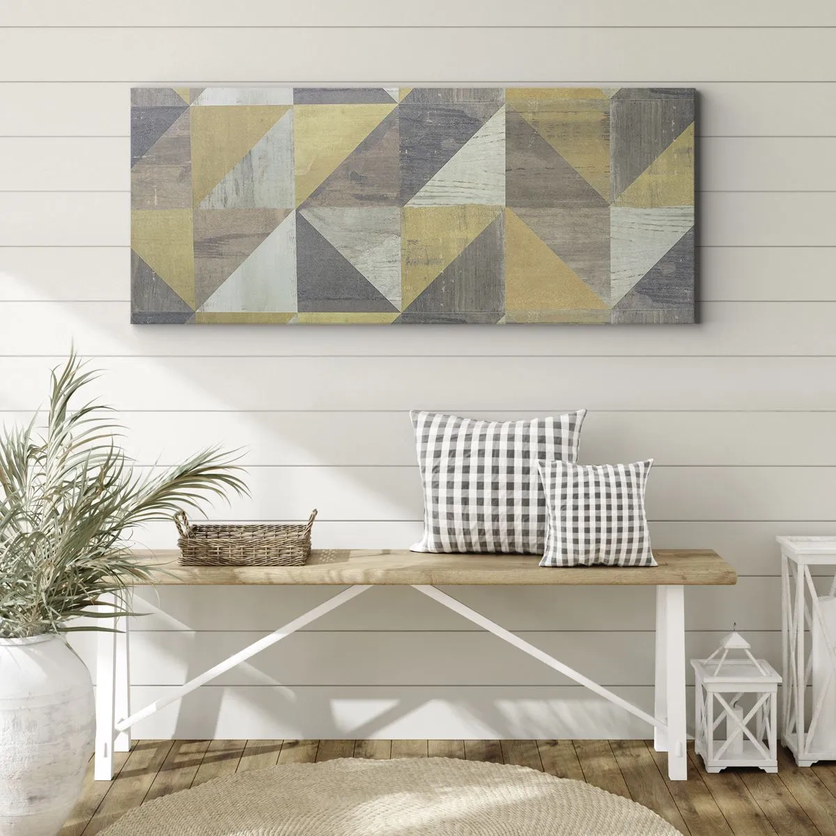 Obraz na plátně - V úhlu trojúhelníku - 160x50 cm