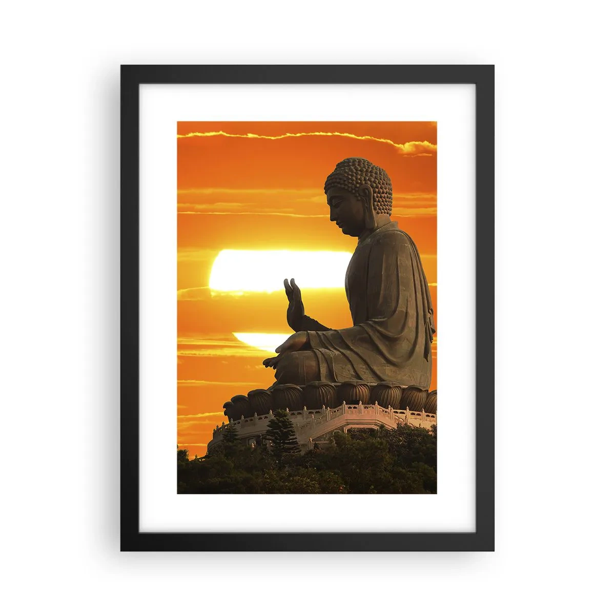 Plakát v černém rámu - Bez strachu ze světa - 30x40 cm