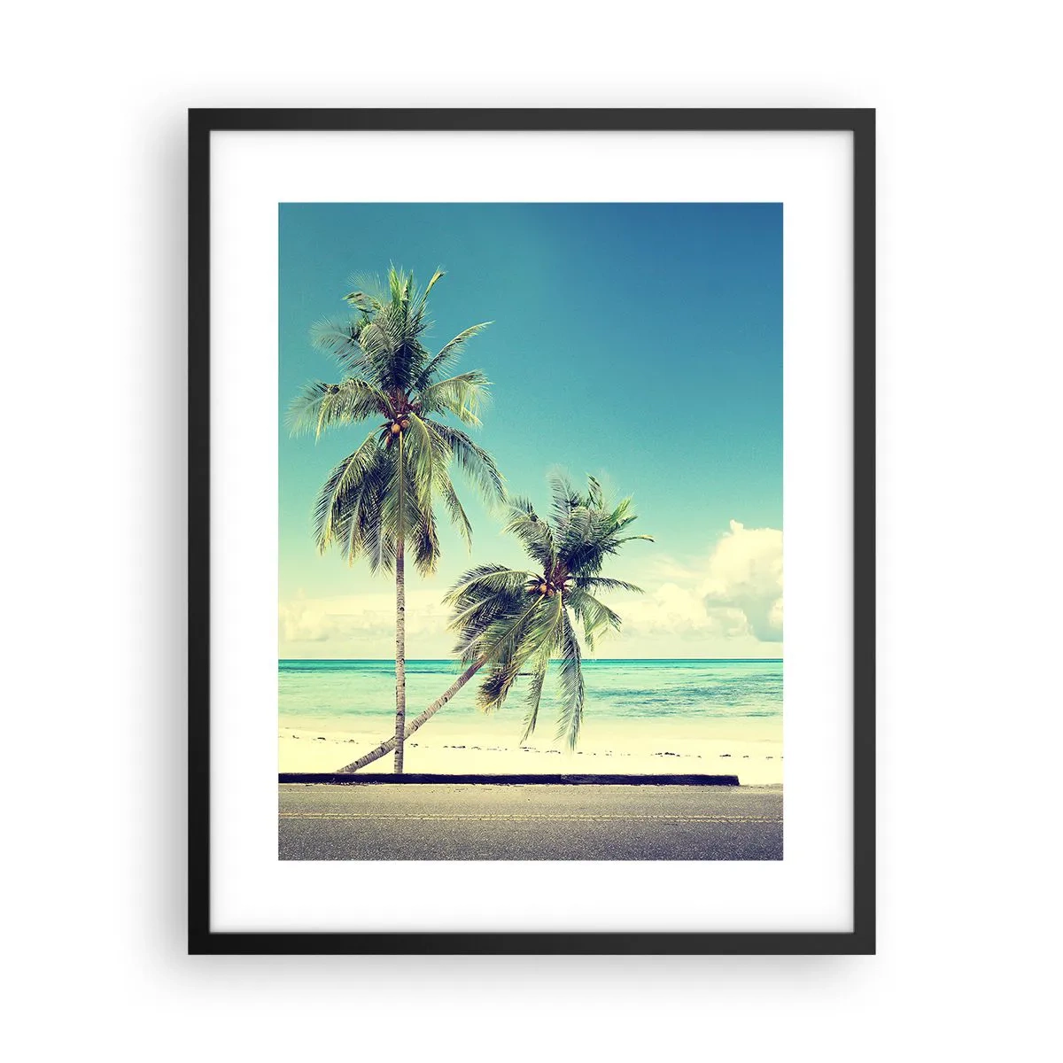 Plakát v černém rámu - Prázdniny, je čas začít - 40x50 cm