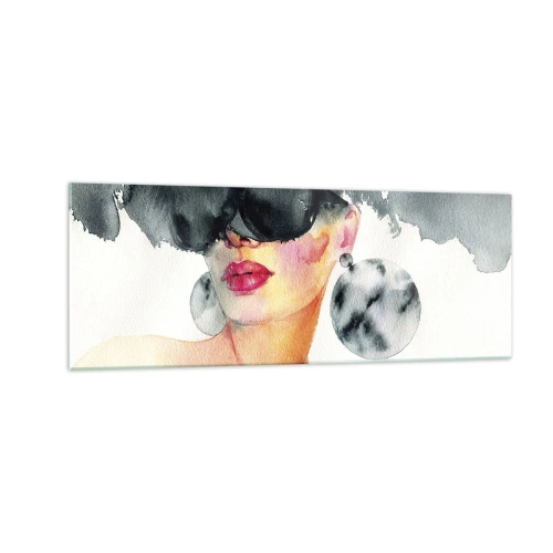 Obraz na skle - Tajemství elegance - 140x50 cm