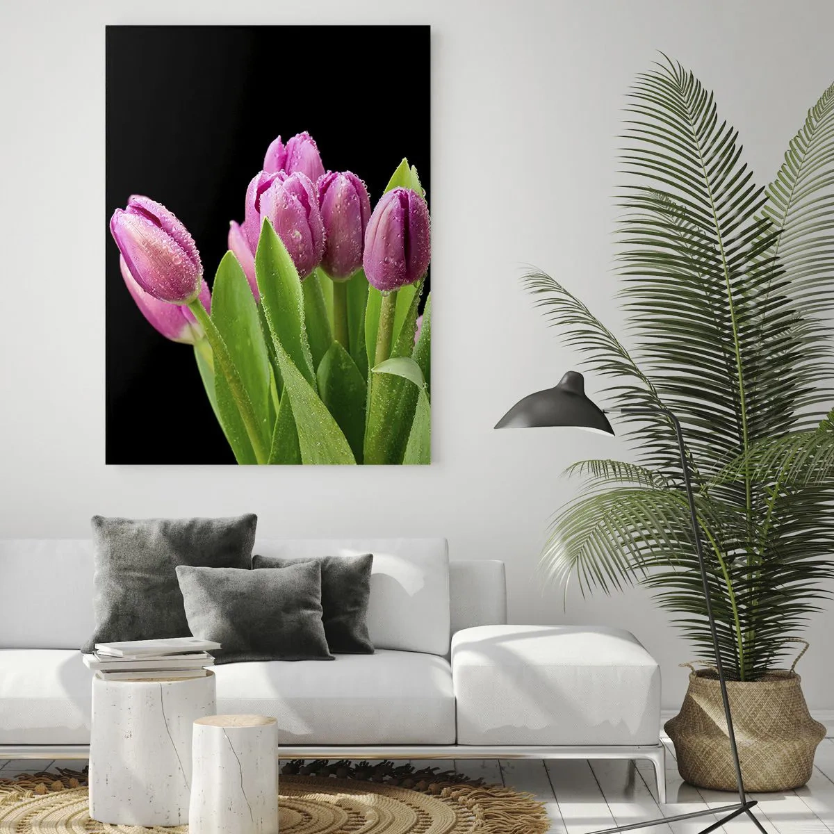 Obraz na skle - Liliové potěšení jara - 50x70 cm