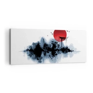Obraz na plátně - Japonský pohled - 100x40 cm