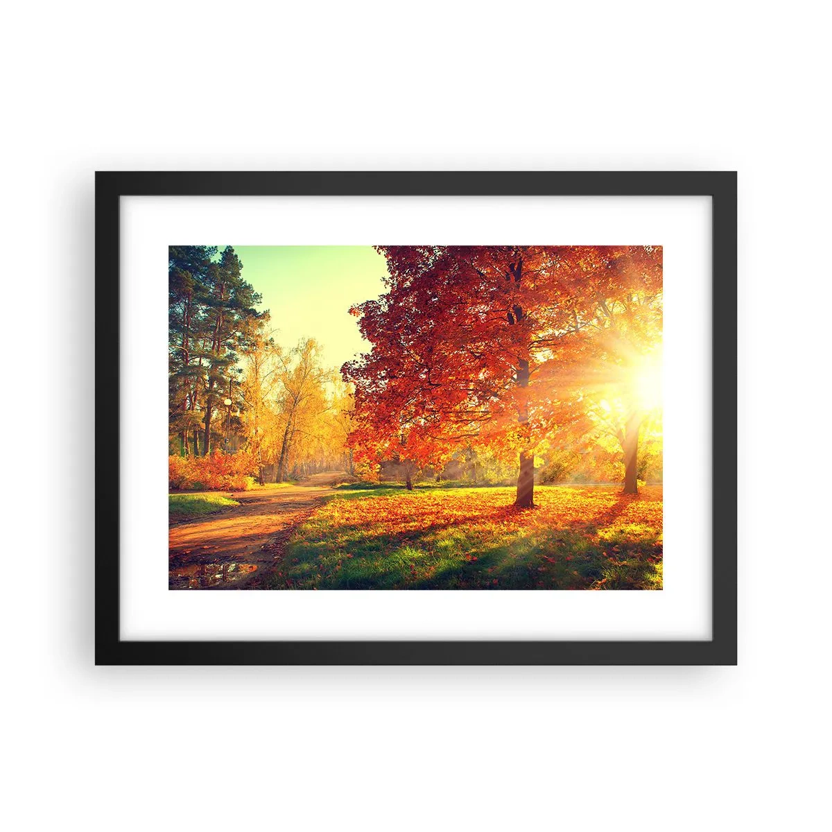Plakát v černém rámu - Rudé je krásné - 40x30 cm