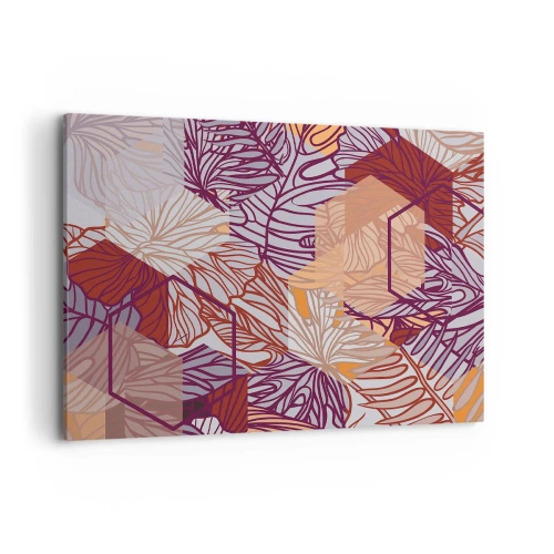 Obraz na plátně - Nemožný vztah mezi geometrií a přírodou - 100x70 cm