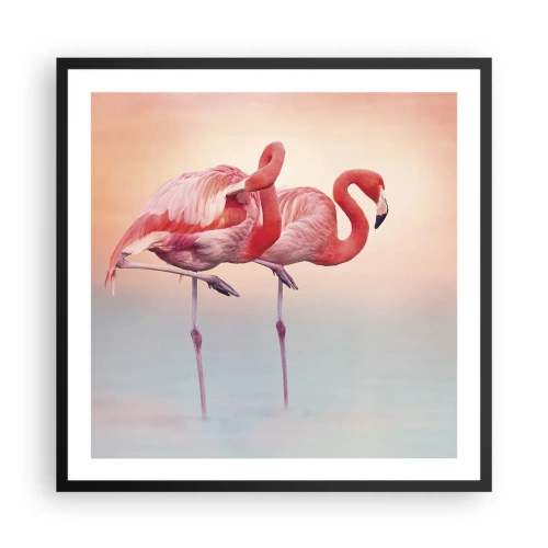 Plakát v černém rámu - V barvě zapadajícího slunce - 60x60 cm