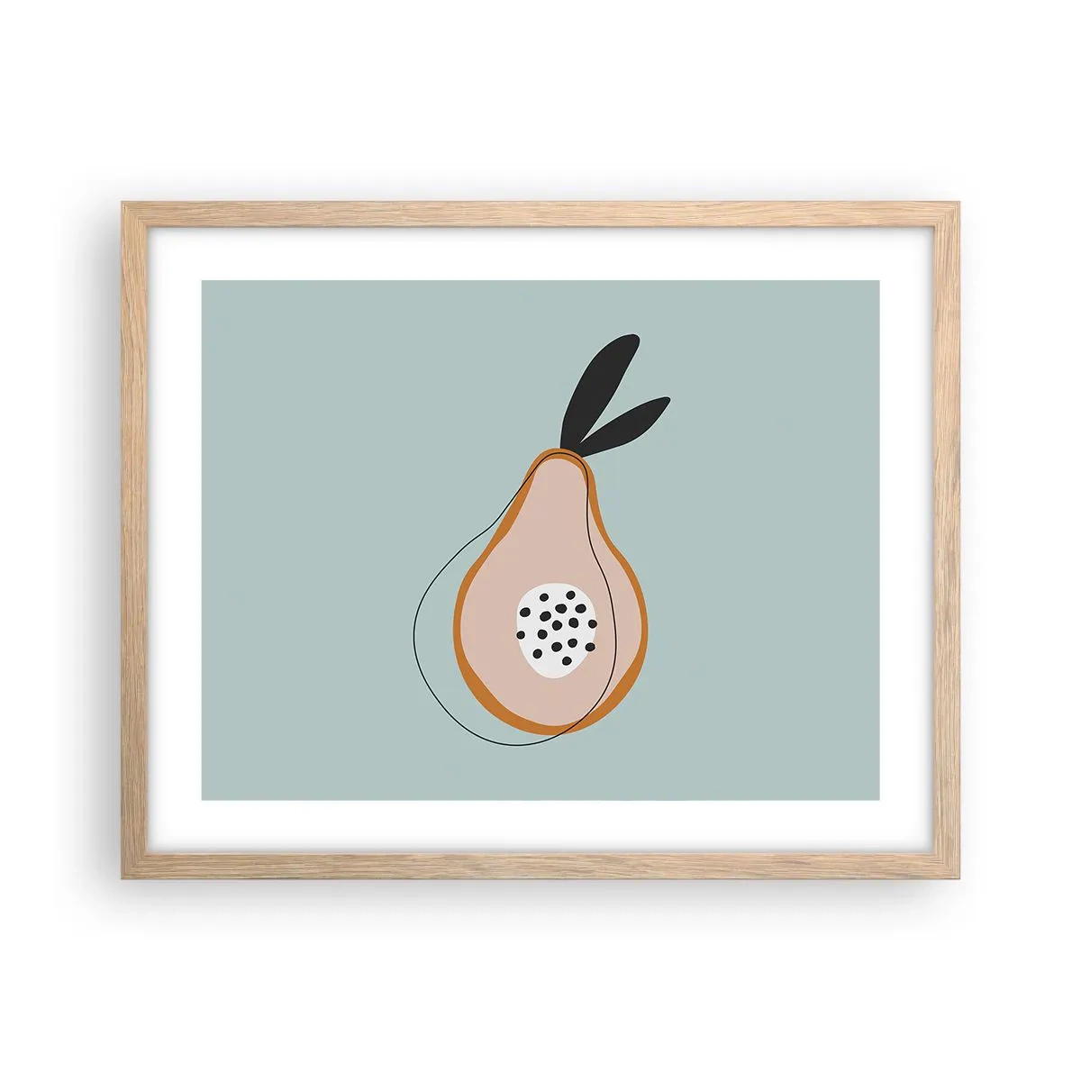 Plakát v rámu světlý dub - Pronikání do podstaty věcí - 50x40 cm