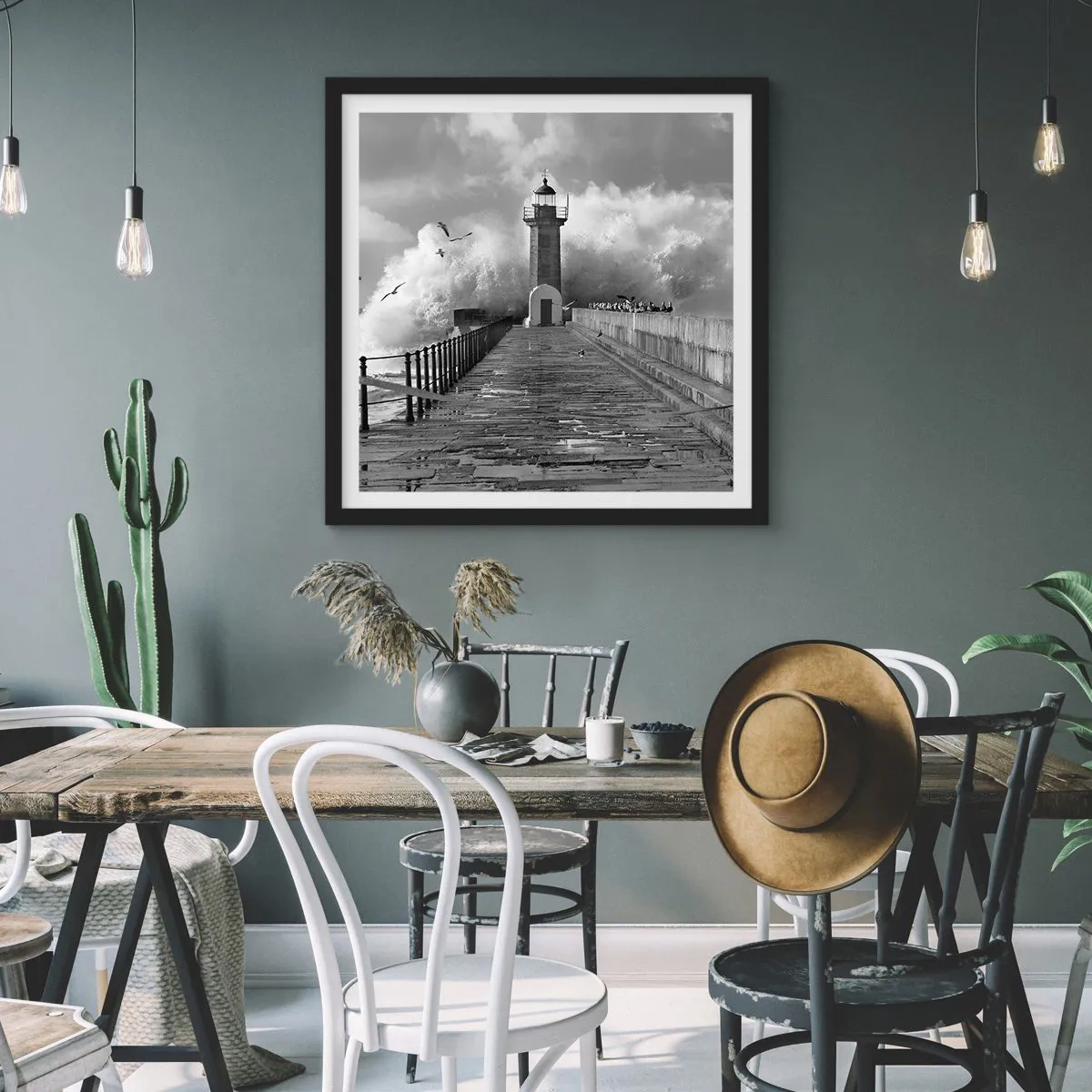 Plakát v černém rámu - Nebojácná - 60x60 cm