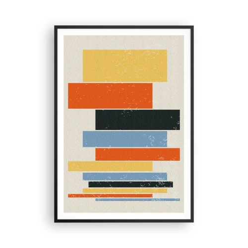 Plakát v černém rámu - Záznam hudby - 70x100 cm