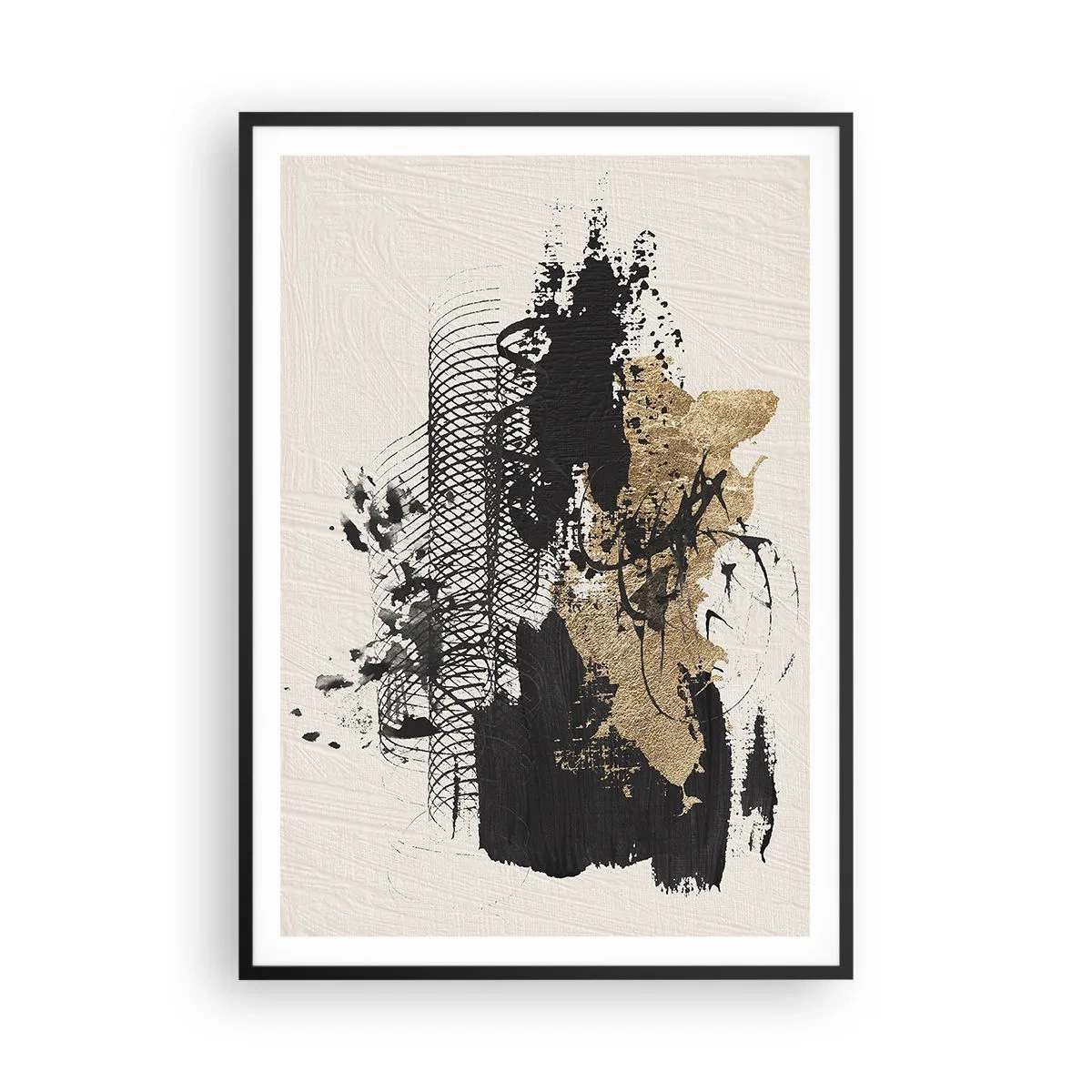 Plakát v černém rámu - Kompozice s vášní - 70x100 cm