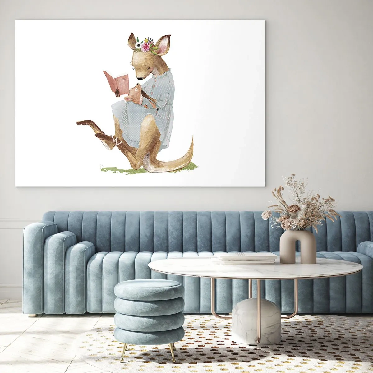 Obraz na skle - Přečti mi, mami - 120x80 cm